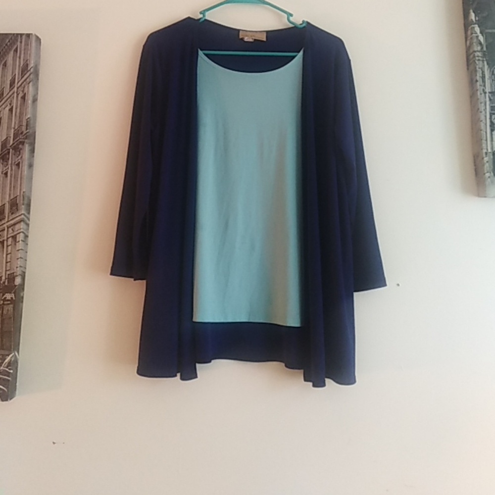 Duel blue shade shirt